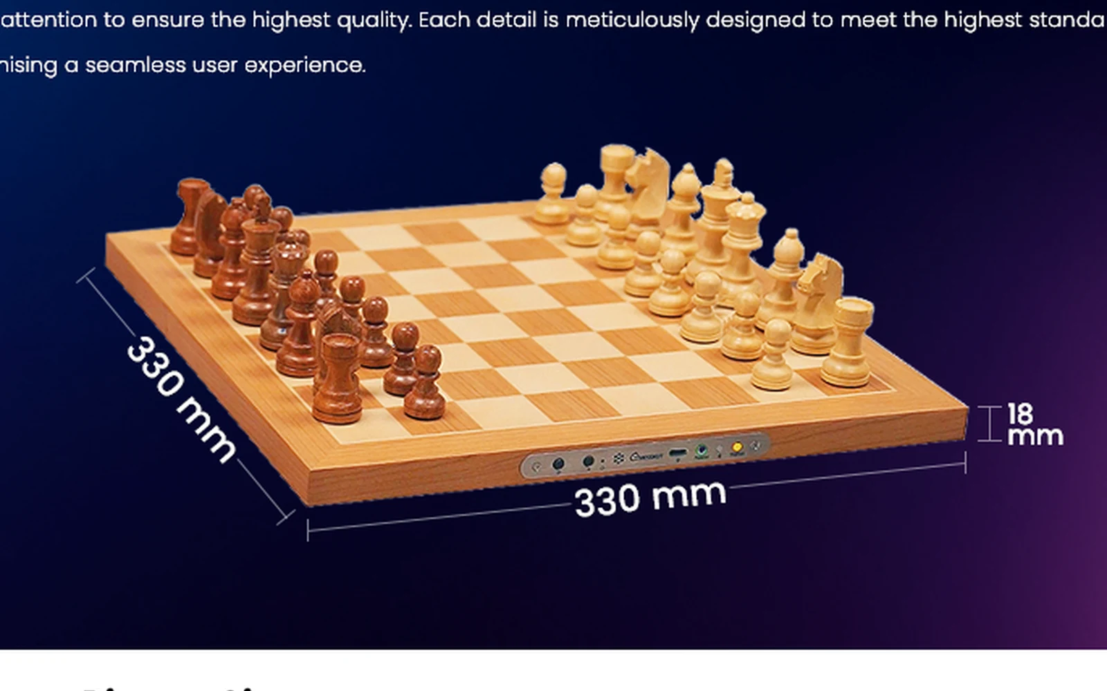 Chessnut Air Plus с деревянными фигурами и системой полного распознавания